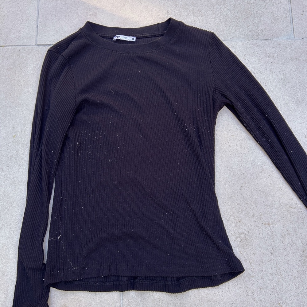 S Black Long-sleeve ZARA Sweater